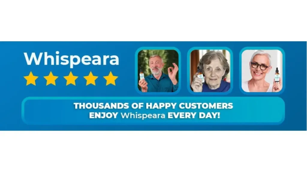 Whispeara review infographic showing safety profile, ingredient analysis, and user feedback patterns