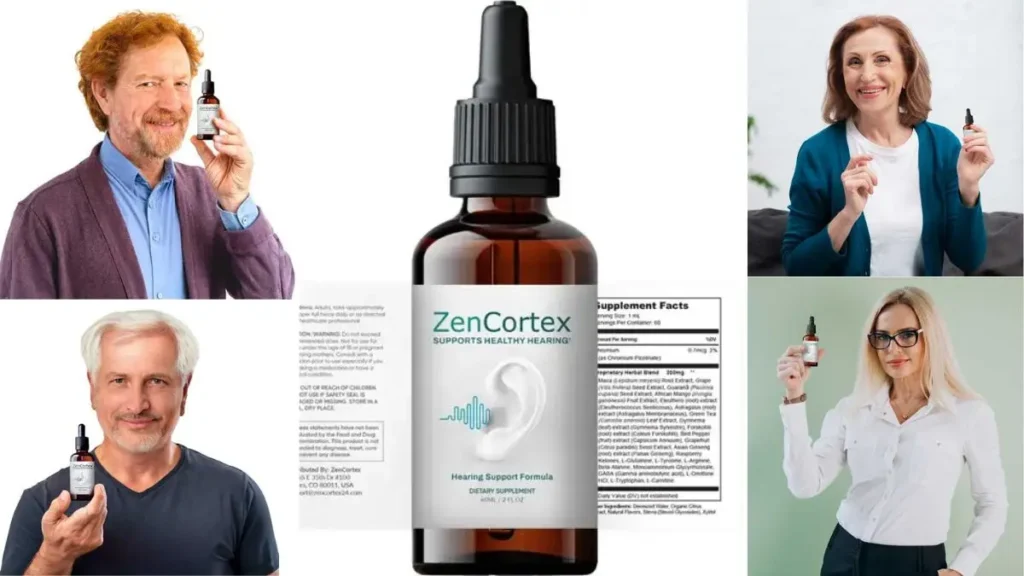 Adult researching Zencortex for hearing clarity, tinnitus support, and cognitive performance benefits.
